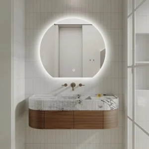 Miroir LED Design coupé 63x70 cm