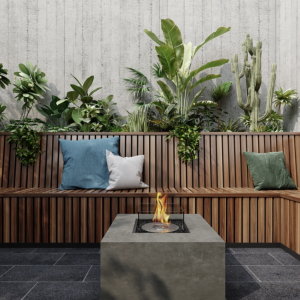 Table de foyer Chaser 38 Ecosmart Fire – Etanol ou Gas