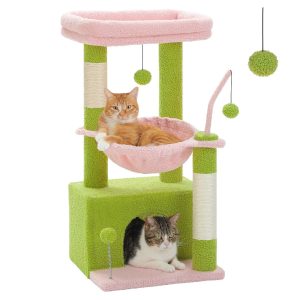 Arbre à Chat Rotin avec Hamac