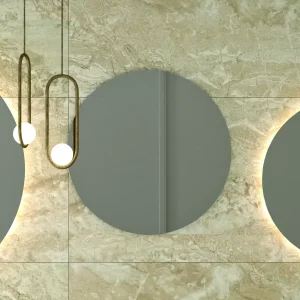 Miroir rond cadre en retrait LUME