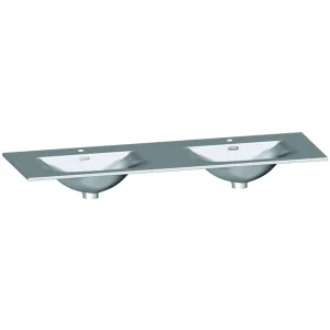Plan double vasque salle de bain Céramique 140cm