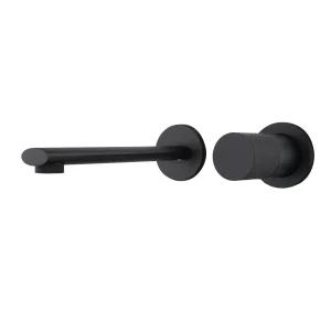 Robinet mitigeur lavabo encastré noir mat LUXO